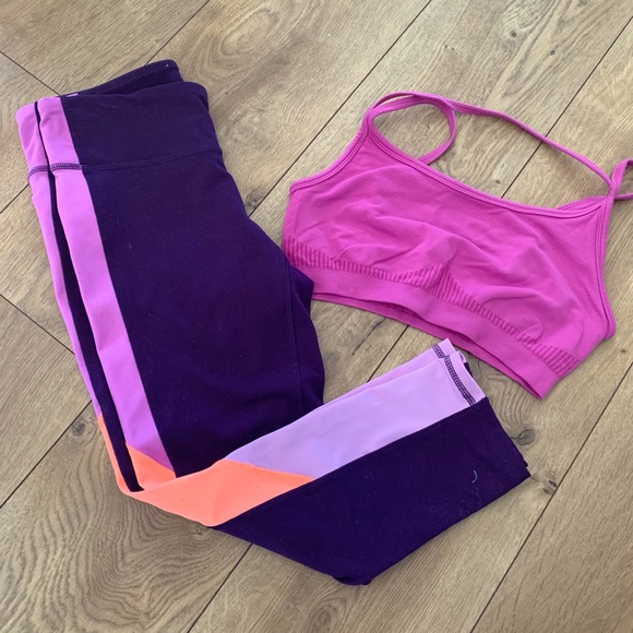 Fabletics Other - Champion Leggings & Fabletics Sports Bra Set Small